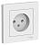 Розетка 1-м 16А С/У в сборе с рамкой Лотос AtlasDesign