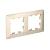 Рамка 2-я, Бежевый/дымчатый белый AtlasDesign Air Systeme Electric