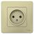 Розетка 1-м 16А С/У Бежевый Blanca
