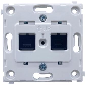 Розетка RJ45+RJ45 кат.6Е DA Donel