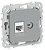 Розетка RJ45+TV кат.5Е UTP С/У Серый FLITE