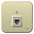 Розетка RJ11 О/У изолирующая пластина Бежевый Blanca