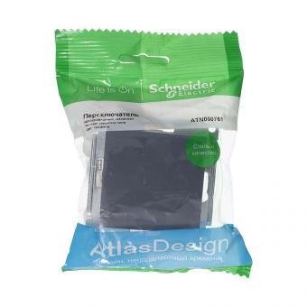 Переключатель 1-кл 10А С/У Грифель AtlasDesign