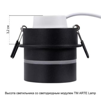 Встраиваемый светильник A2164PL-1BK Arte Lamp