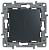 Переключатель с подсветкой, 10А, авт. клем Антрацит Legrand Etika