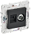 Розетка TV антенна + RJ45 кат.6 С/У Графит Skandy
