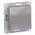 Выключатель 1-кл 10А С/У с индикатором Алюминий AtlasDesign