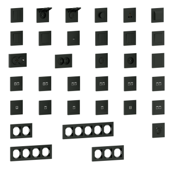 Рамка 2-я Wave Матовый карбон A07 Donel
