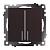 Выключатель 2-кл 10А С/У с индикатором Шоколад Катрин