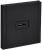 Розетка HDMI С/У Металл Черный Forte&Piano