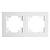 Рамка 2-я стекло Белый матовый Катрин
