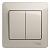 Выключатель 2-кл 10А С/У в сборе с рамкой Молочный Glossa