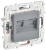 Розетка RJ45+RJ45 кат.6 С/У Серый Skandy