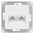 Розетка RJ45+RJ45 кат.5Е С/У Лотос AtlasDesign