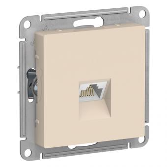 Розетка RJ45 кат.5Е С/У Бежевый AtlasDesign