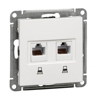 Розетка W59 RSI-251KK5E-1-86 2*RJ45 кат.5e