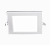 Светильник встраиваемый PPL-S 9w 4000K IP40 WH 145mm встр/квадр