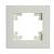 Рамка 1-я для сенсорных механизмов стекло Белый Катрин
