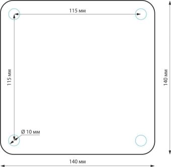 Ландшафтный светильник Techno 1550 черный Elektrostandard