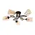 Потолочная люстра GLAMORE A5076PL-5BK Arte Lamp