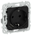 Розетка 1-м 16А С/У З/К со шторками+USB A+А 3,1А Б/К Черный FLITE