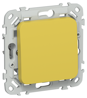 Переключатель 1-кл 10А С/У перекрестный Желтый Карри FLITE