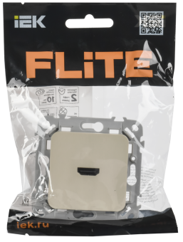 Розетка HDMI С/У Сливочный FLITE