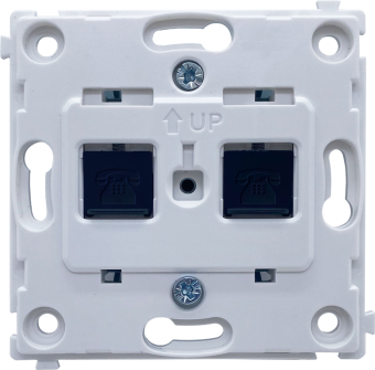 Розетка RJ11+RJ11 кат.3Е С/У DA Donel