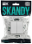 Переключатель 2-кл 10А C/У проходной Арктический белый Skandy