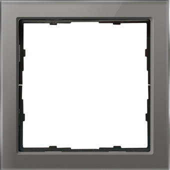 Рамка 1-я Стекло цвета сталь R98 Glass Donel