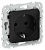 Розетка 1-м 16А С/У З/К Черный FLITE